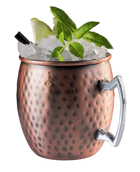 2er Set Becher -MOSCOW MULE- Ø 9 cm, H: 10 cm , Kupfer