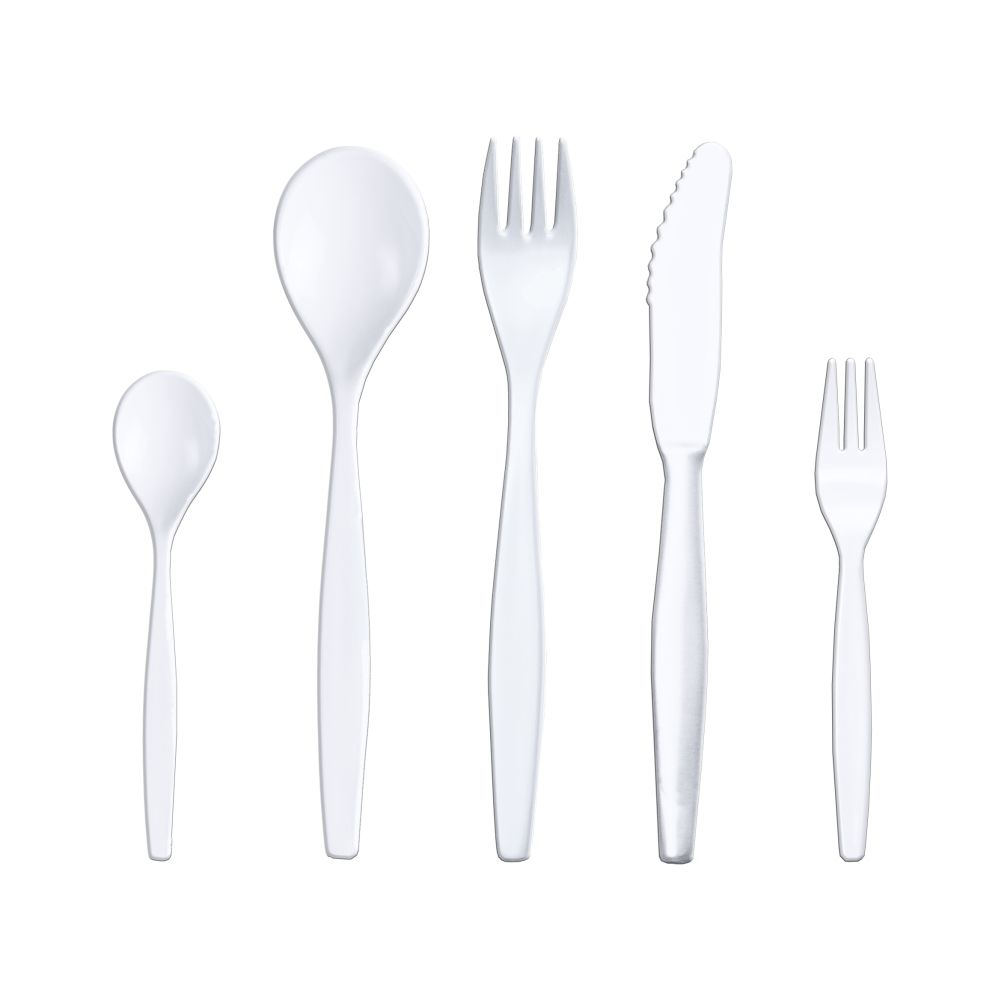 WACA Besteckset 4_teilig weiss