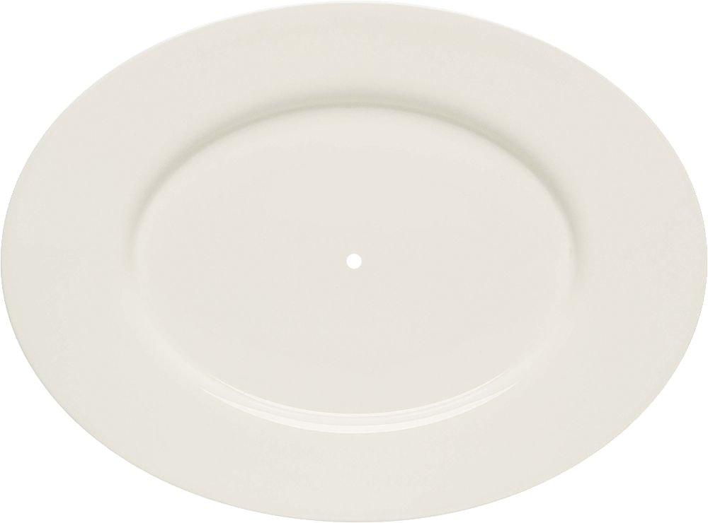 Bauscher purity classic - Etageren-Platte  oval Fahne 24 cm