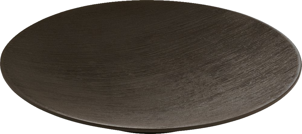 PLAYGROUND Teller tief coup rund 22cm -  BRUSH schwarz/black