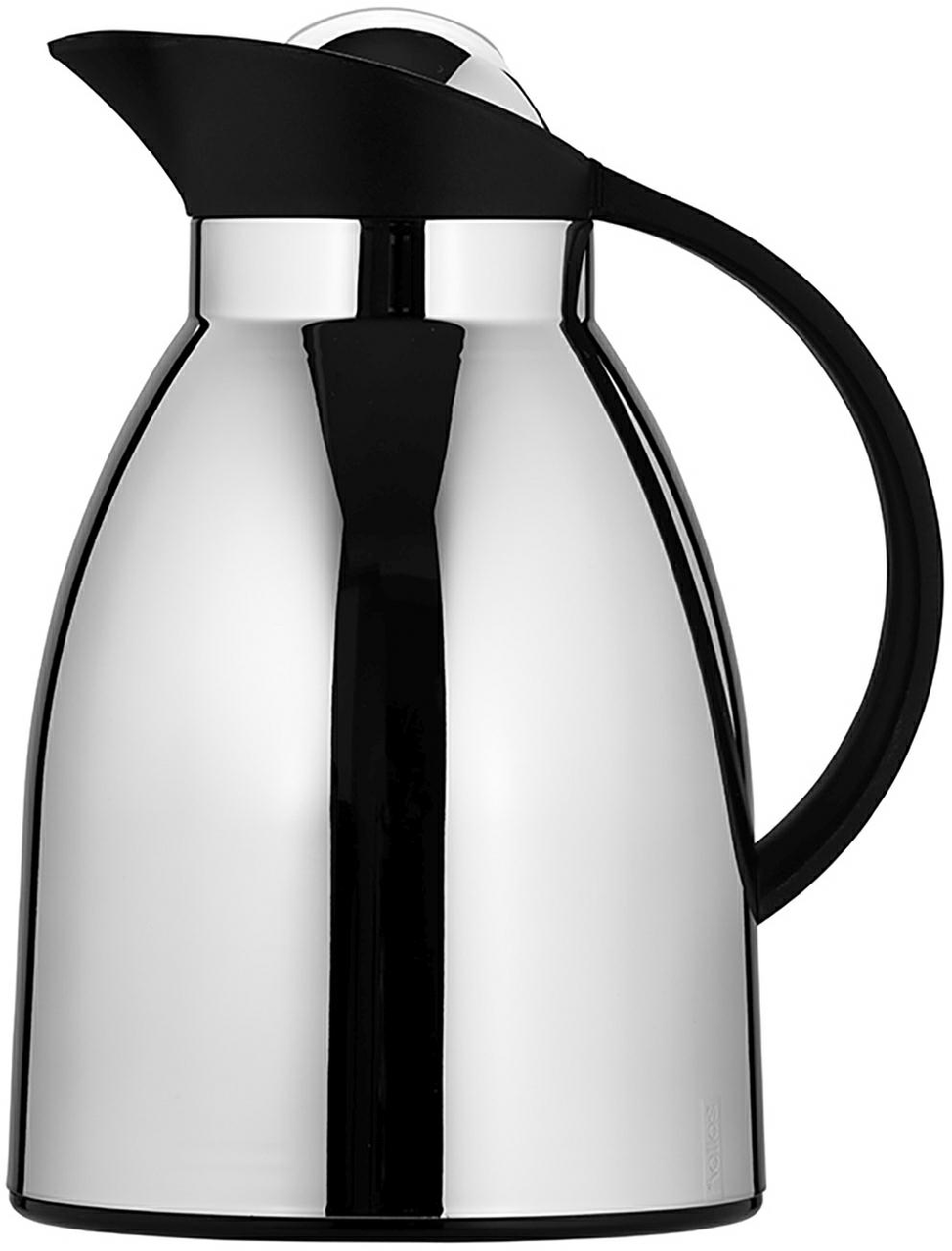 Isolierkanne 1,0 l verchromt/schwarz - Helios Shiny -