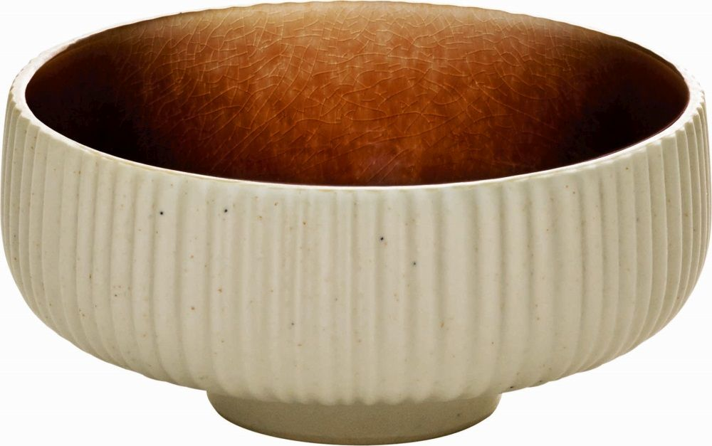 PLAYGROUND Bowl mit Relief 16 cm - NARA  braun/brown