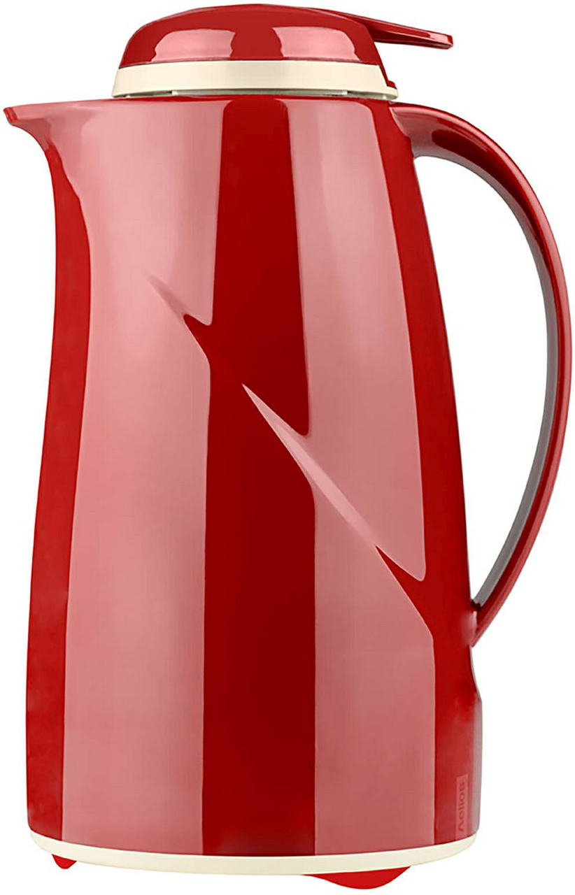 Isolierkanne Wave mit DT 1,0 l rot - Helios Wave Push -