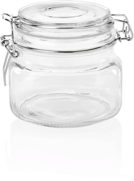 Bügelverschlussglas, 0,5 ltr., Ø 11 cm, Glas