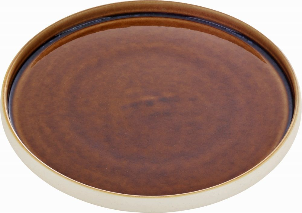 PLAYGROUND Teller flach 27 cm - NARA braun/brown
