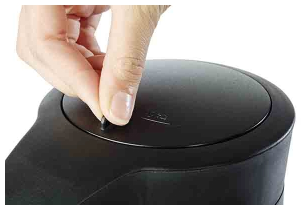 Pump-Isolierkanne -BUDGET- Ø 13,5 cm, H: 32,5 cm , Schwarz