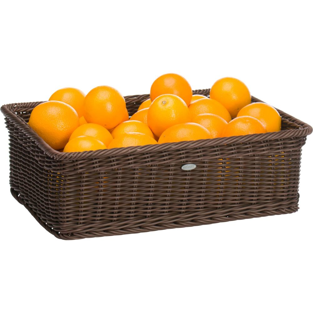 Westmark Korb rechteckig mit Metallrahmen, 40 x 30 x 13 cm, braun