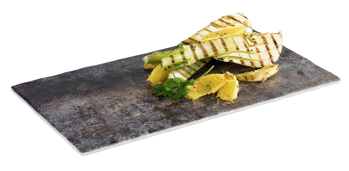 GN 1/3 Tablett -ROCKFACE- 32,5 x 17,6 cm, H: 1,5 cm , Grau