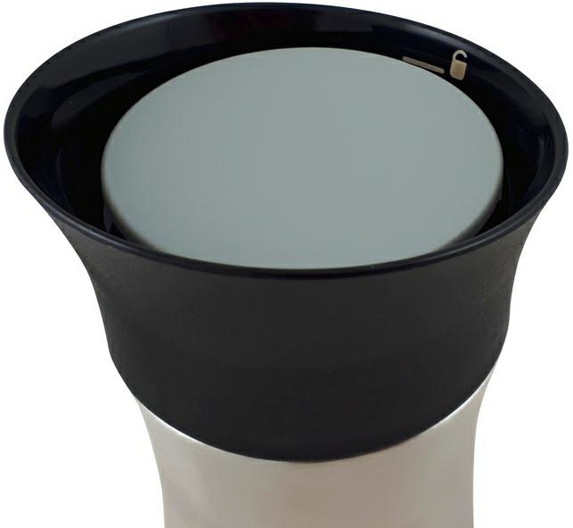 to-go-Becher Click´N´Drink 0,4 l stahlgrau - Helios Click ´n´ Drink -