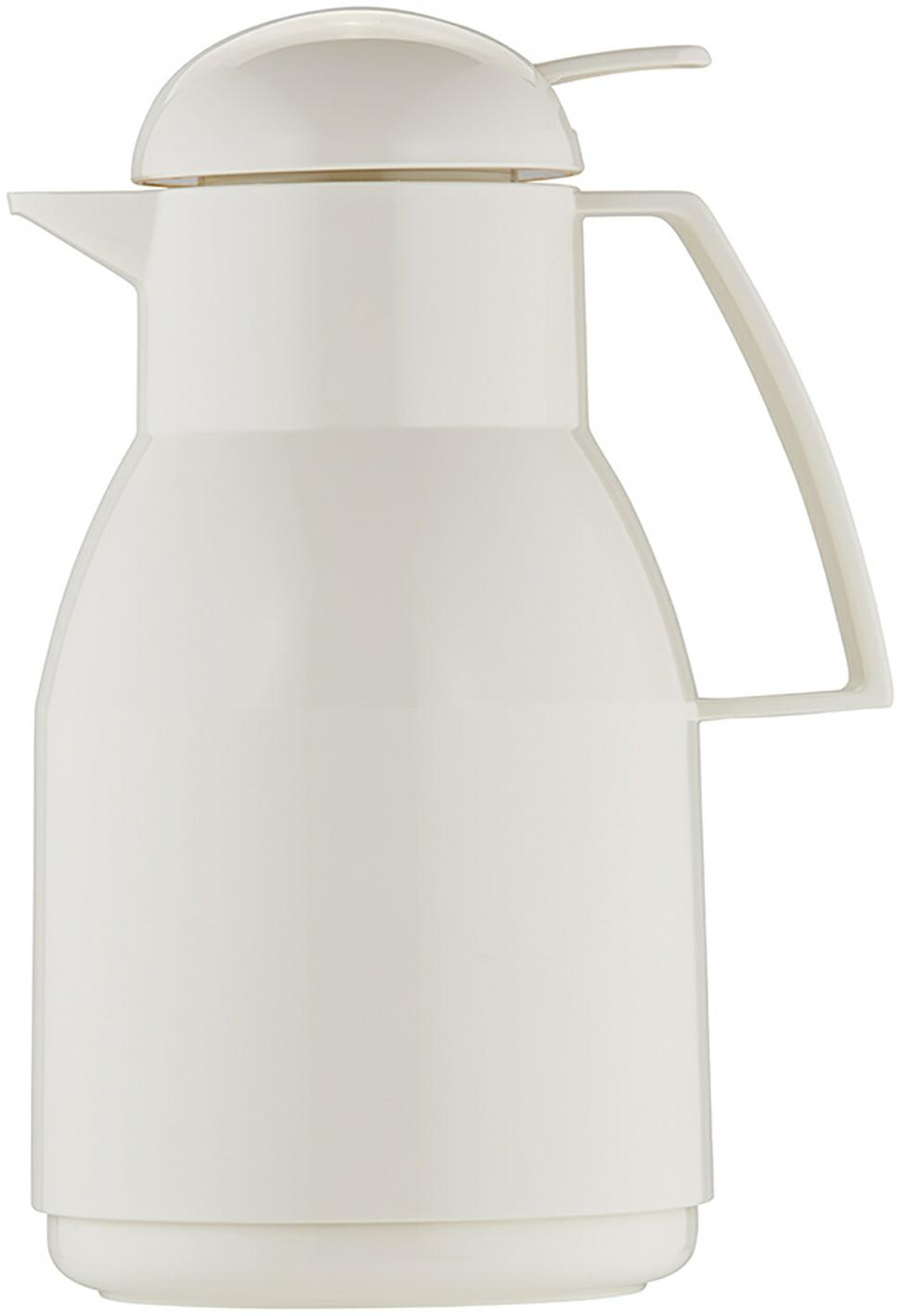 Isolierkanne 1,0 l weiß - Helios Top Push -
