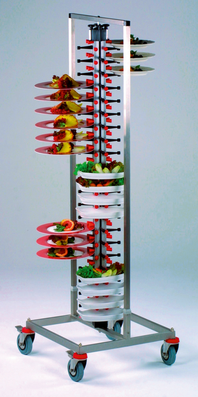 ADE Tellerstapler fahrbar / 84 Teller /