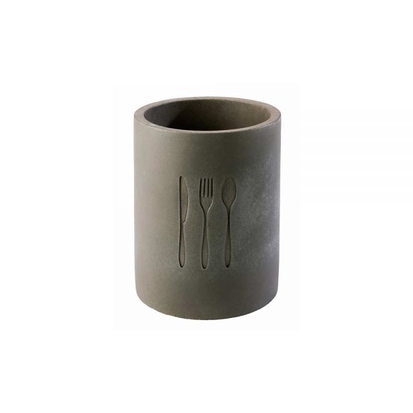 APS Besteckbehälter -ELEMENT- Ø 11 cm, H: 14 cm , Grau