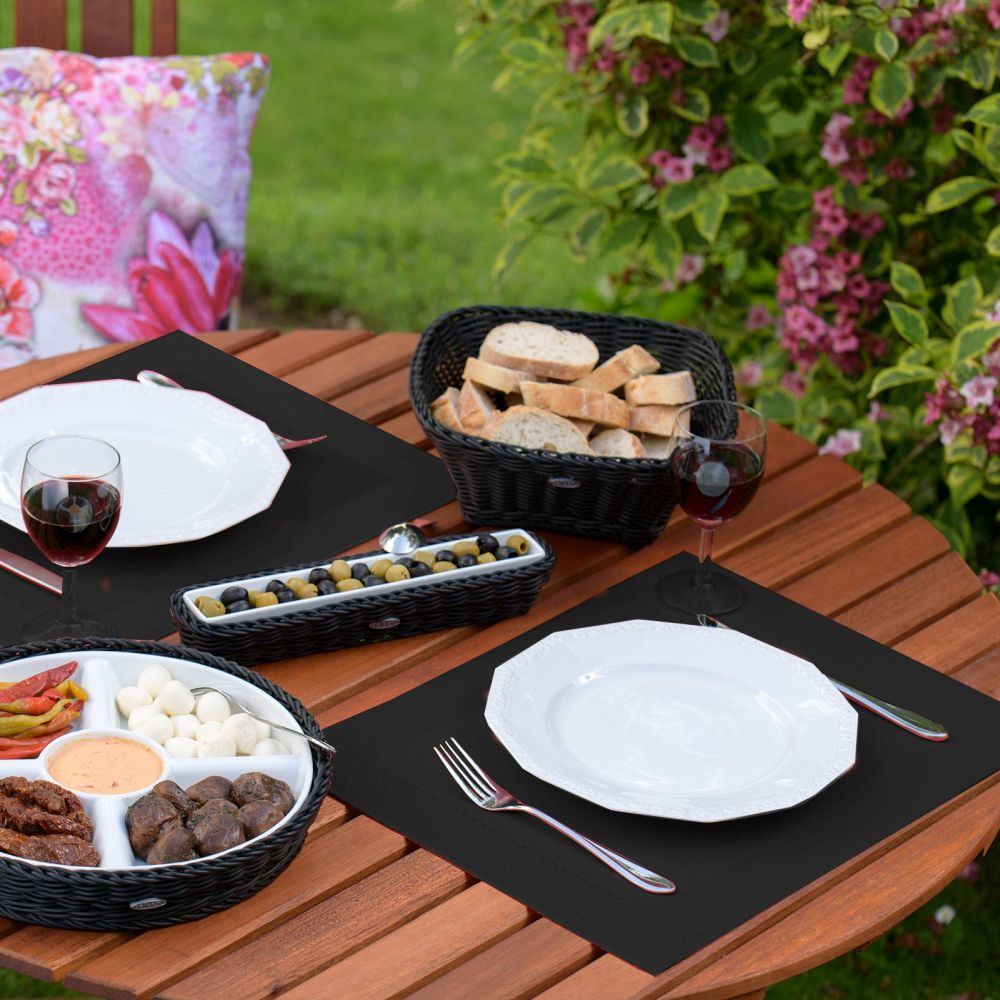 Westmark Tischset »Uni«,  42 x 32 cm, schwarz