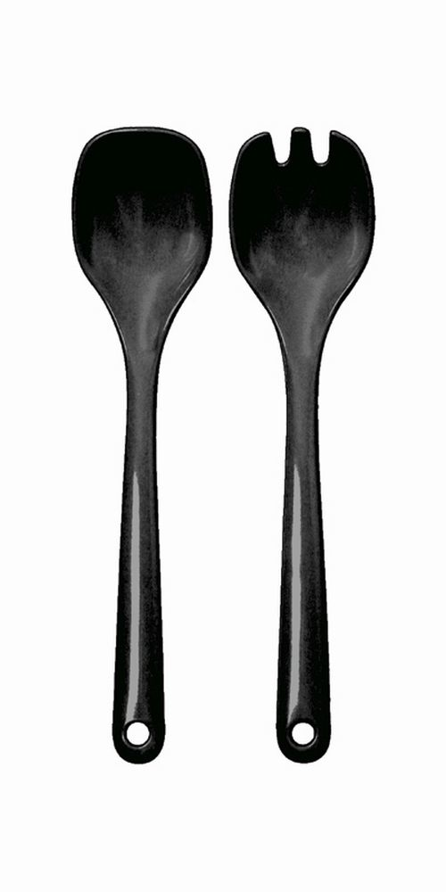 WACA Salatbesteck schwarz