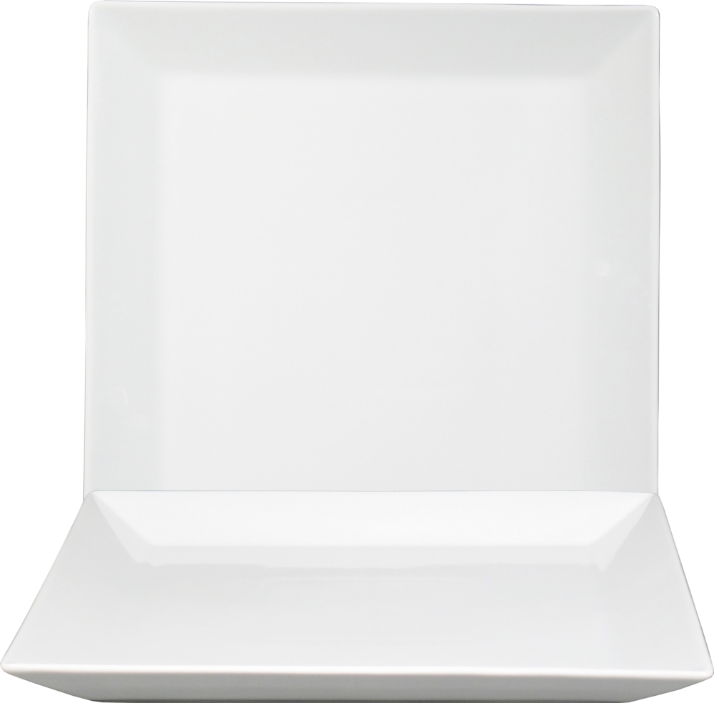 Kimi White Teller flach quadratisch 31cm *