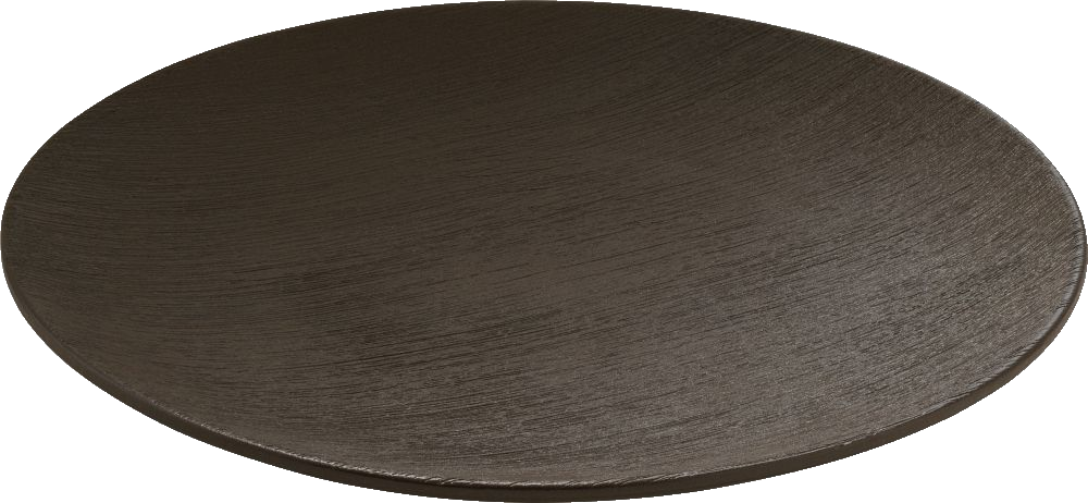 PLAYGROUND Teller flach coup rund 28cm -  BRUSH schwarz/black