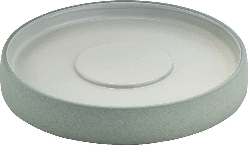 PLAYGROUND Teller/Untere 16cm - 2in1 grau/weiß  grey/white