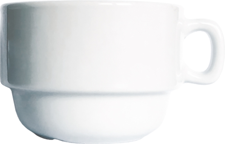 Roma White Obertasse stapelbar 17cl *