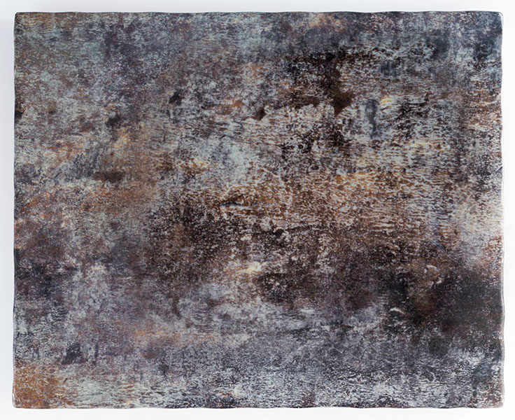 GN 1/2 Tablett -ROCKFACE- 32,5 x 26,5 cm, H: 1,5 cm , Grau