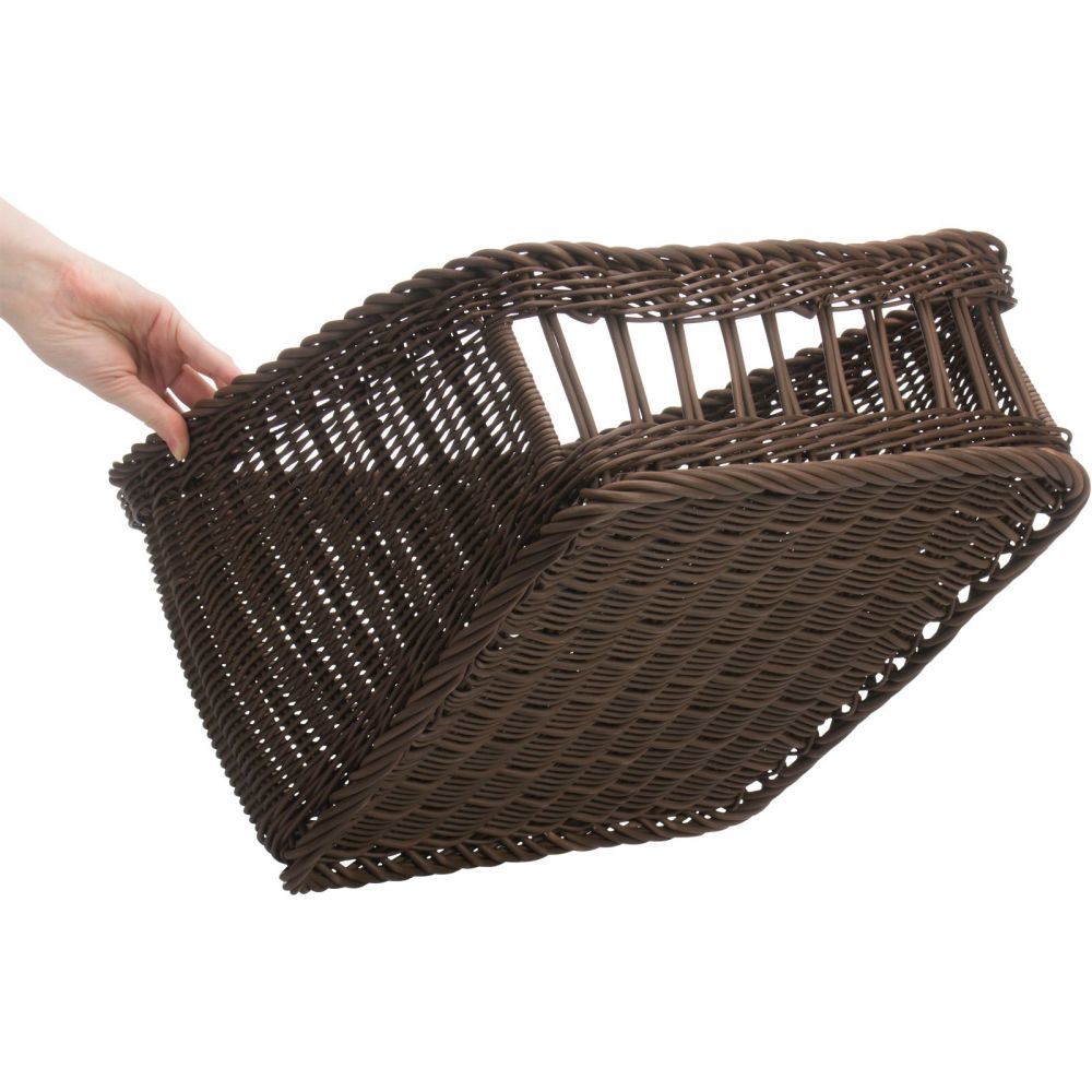 Westmark Präsentationskorb, 40 x 40 x 16/27 cm, braun