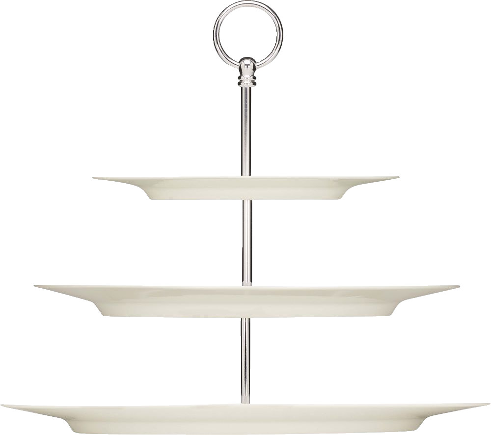 Bauscher purity classic - Etagere Platte  oval Fahne 3-fach