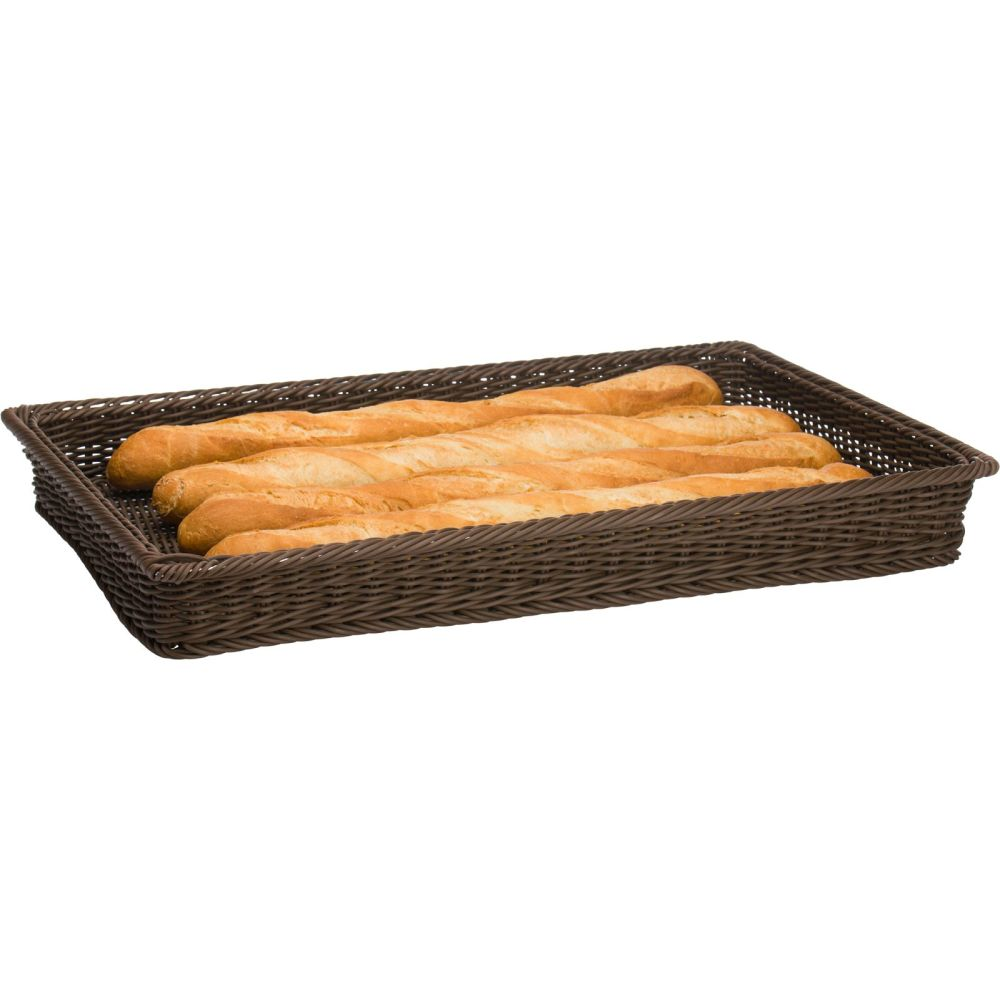 Westmark Korb rechteckig, 60 x 40 x 7 cm, braun, mit Metallrahmen
