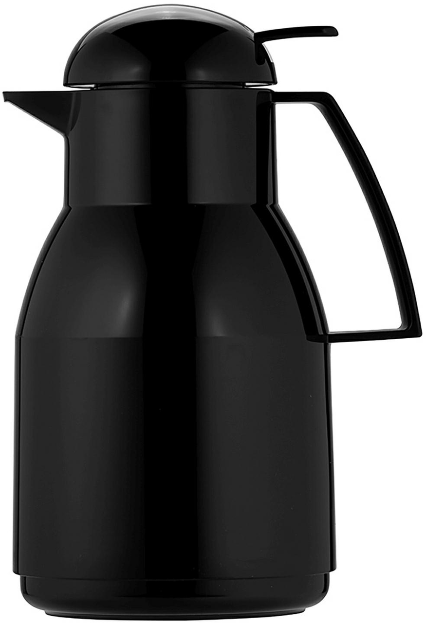 Isolierkanne 1,0 l schwarz - Helios Top Push -