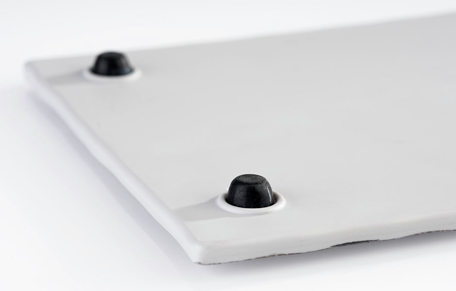 GN 2/4 Tablett -ROCKFACE- 53 x 16,2 cm, H: 1,5 cm , Grau