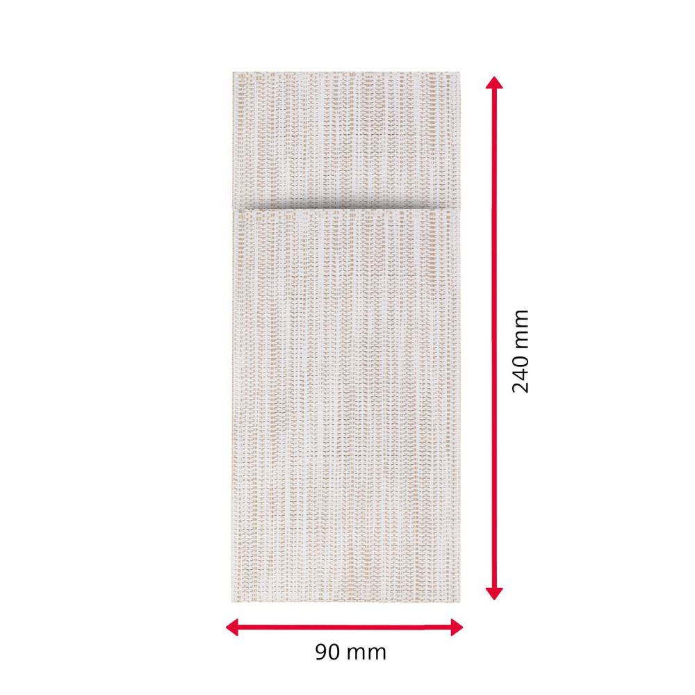 Westmark 6 Bestecktaschen »Uni«, 24 x 9 cm, beige/weiss meliert