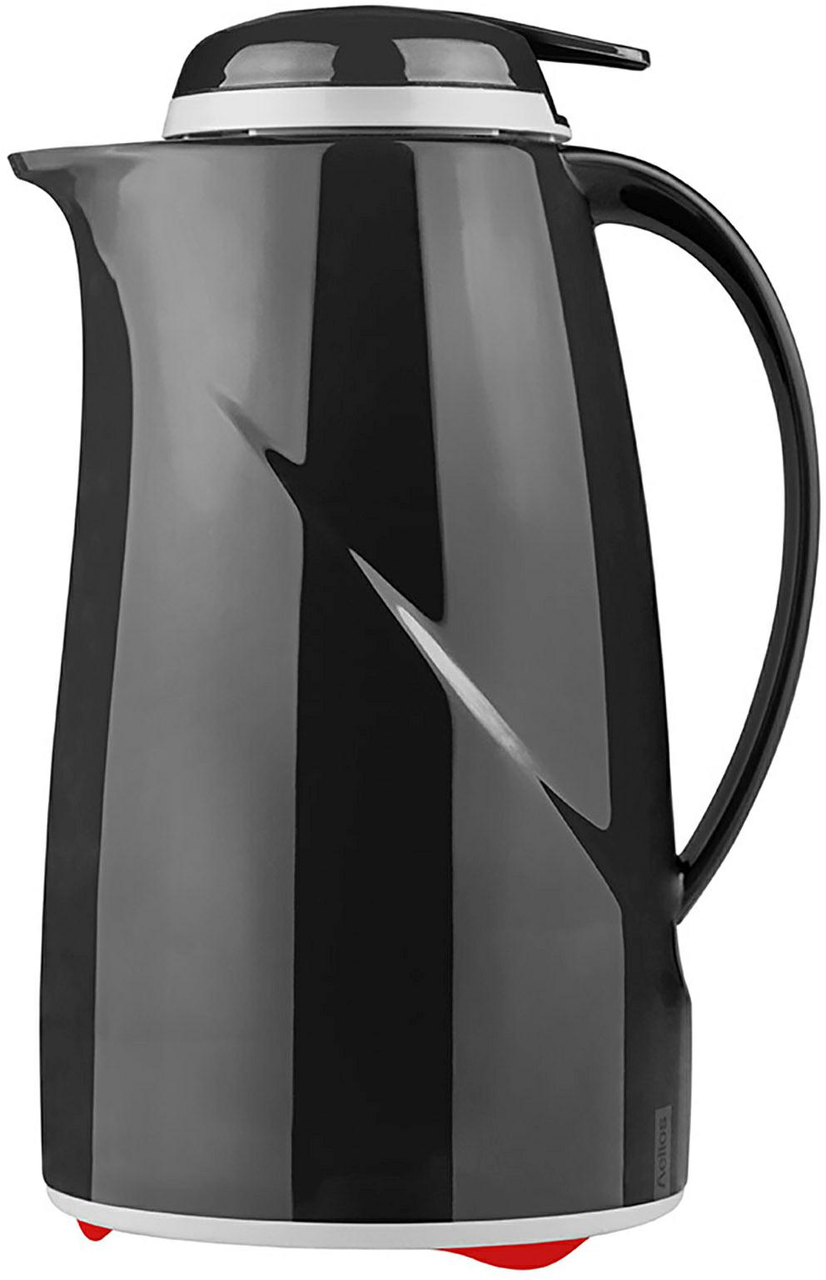 Isolierkanne Wave mit DT 1,0 l schwarz - Helios Wave Push -