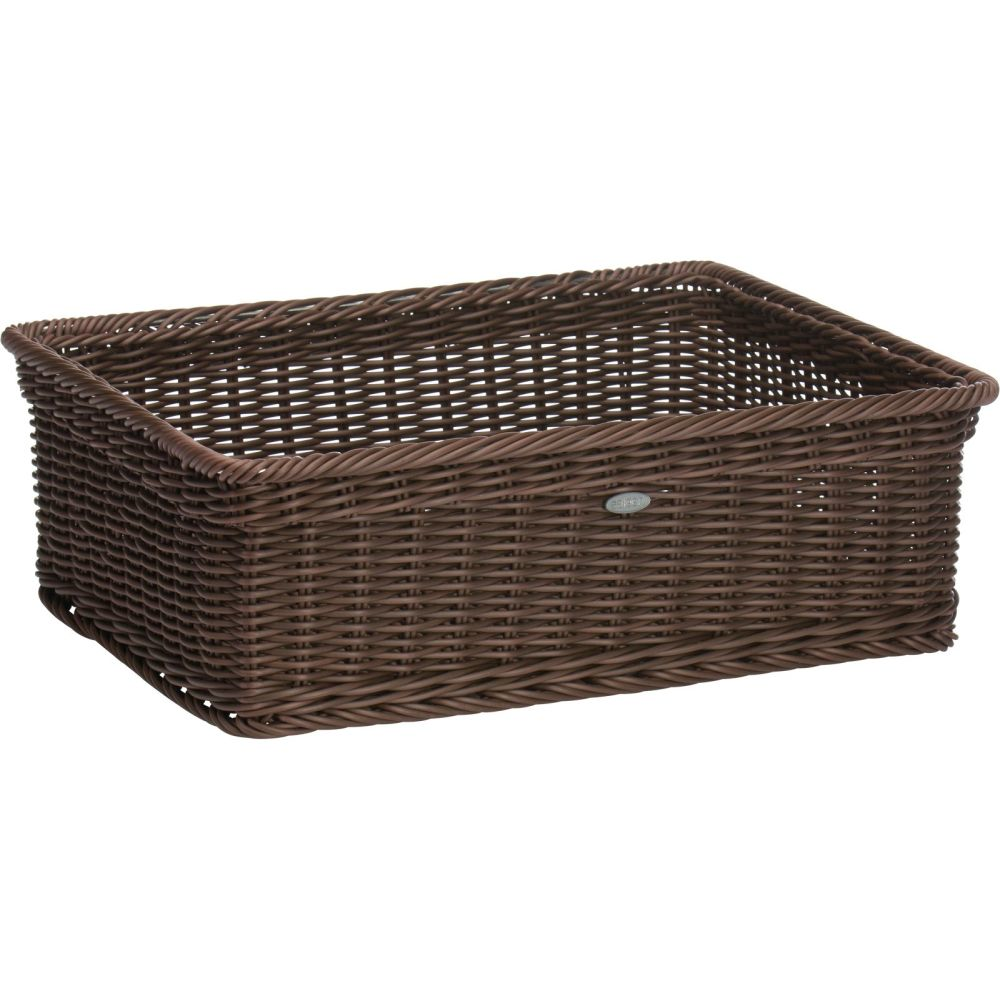 Westmark Korb rechteckig mit Metallrahmen, 40 x 30 x 13 cm, braun