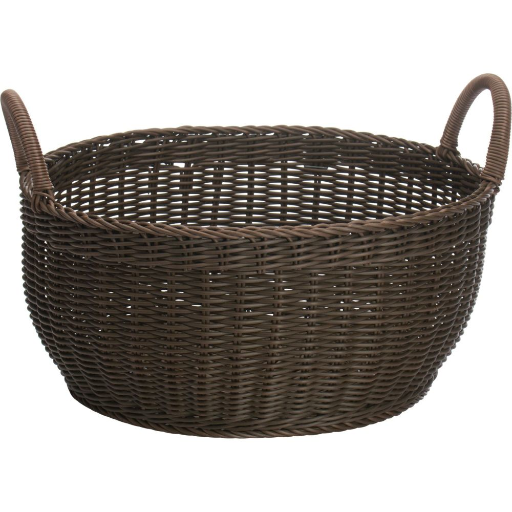 Westmark Füllkorb rund mit 2 Henkeln, Ø 42 x 19 cm, braun